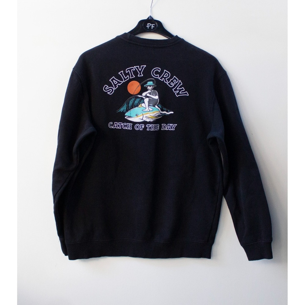 NWOT Salty Crew Catch of the Day Crewneck Pullover Sweater Size Medium